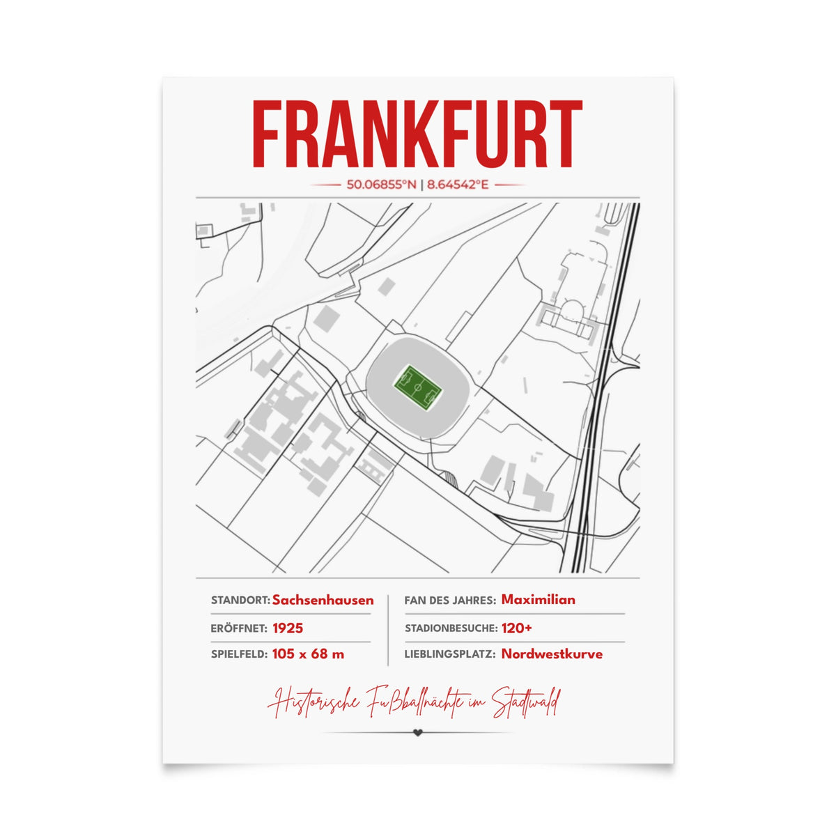 Poster (Matte) Frankfurt NEU