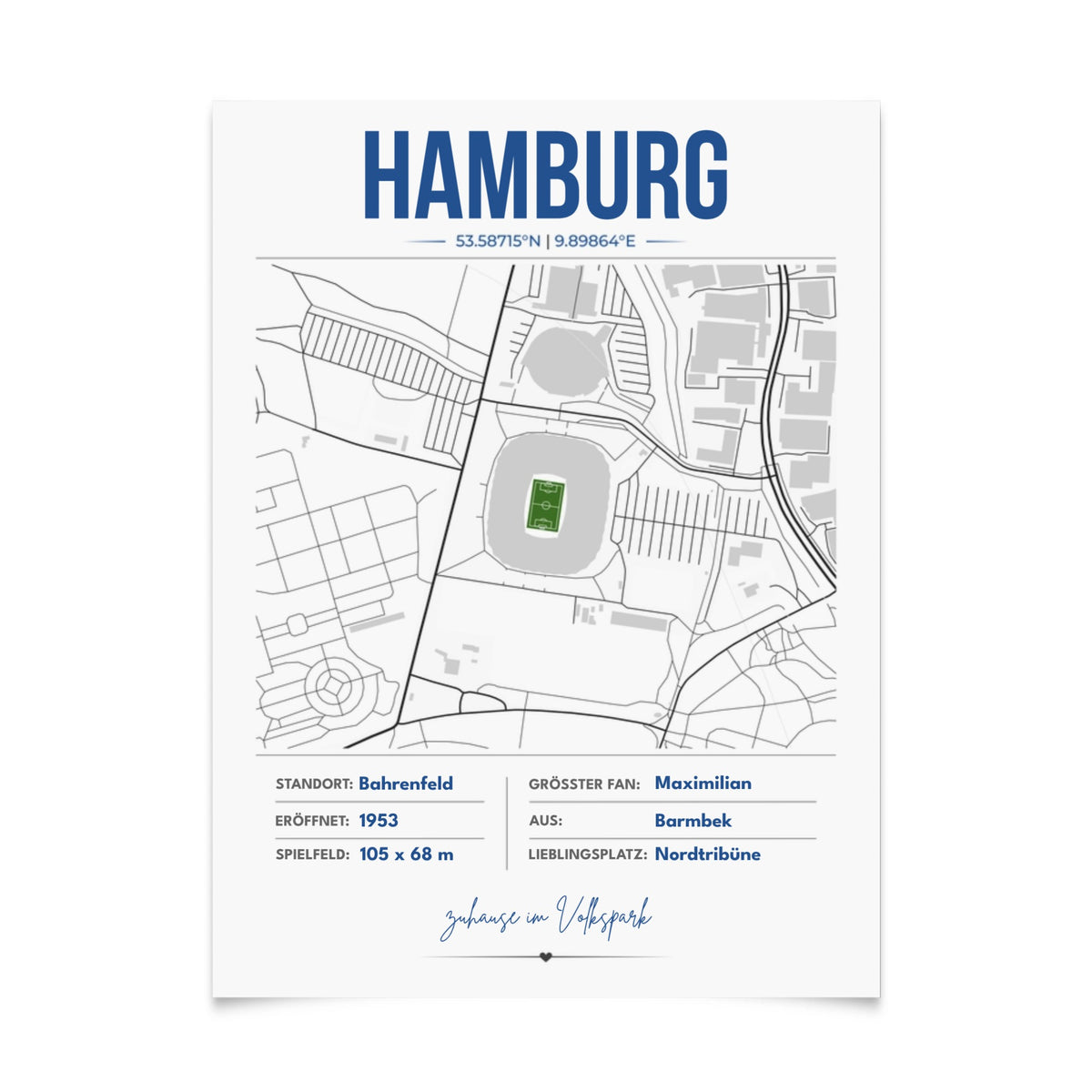 Poster (Matte) - Hamburg