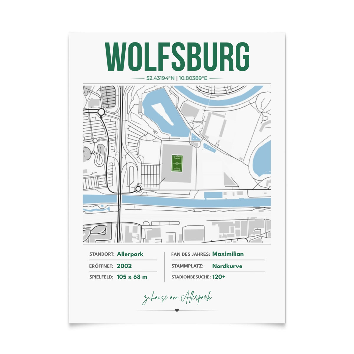 Poster (Matte) - Wolfsburg